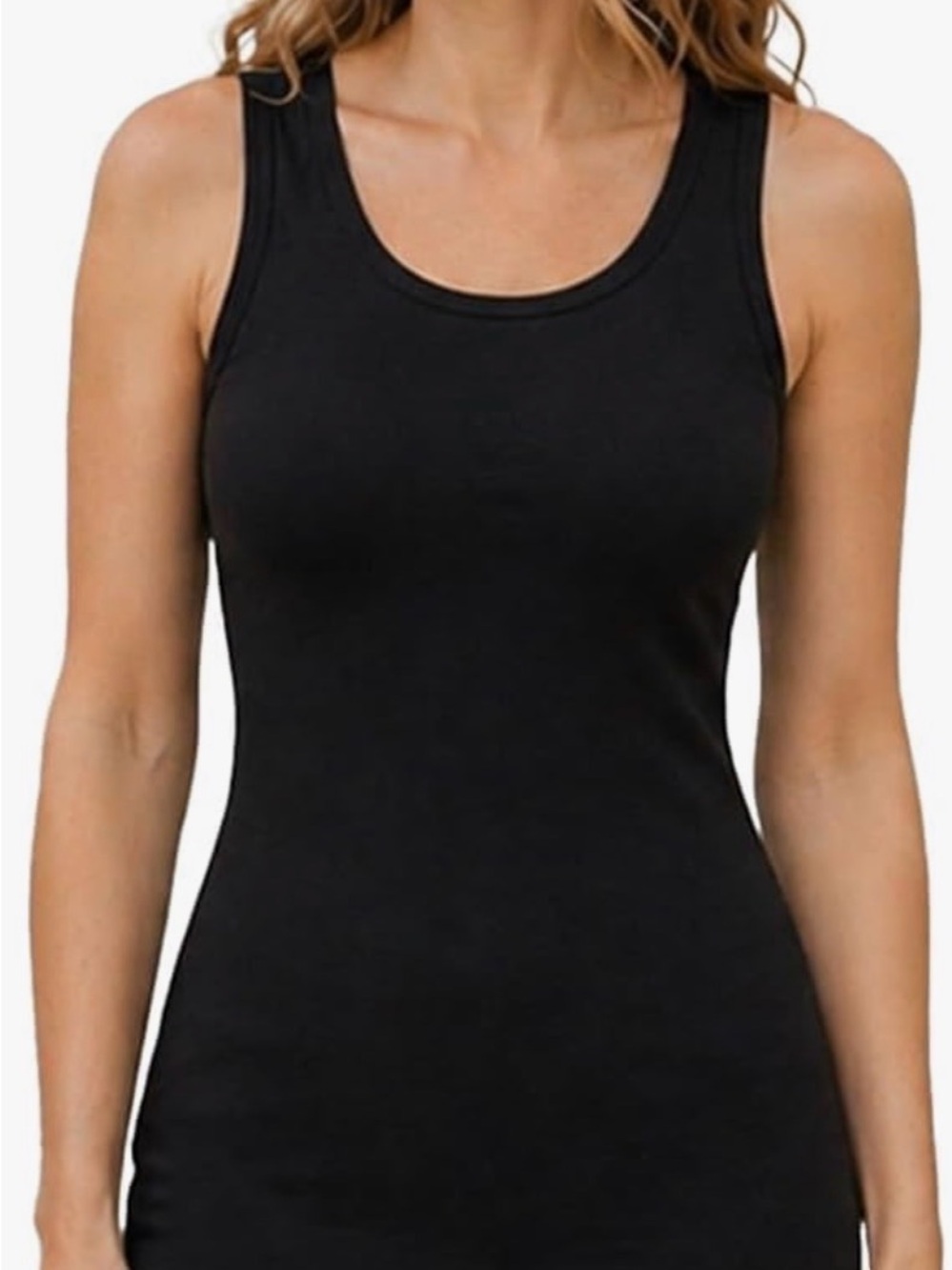 Mijoho Womens Basic Tank Top 4 Pack  Black, Yellow, Green and Red New Size Large
